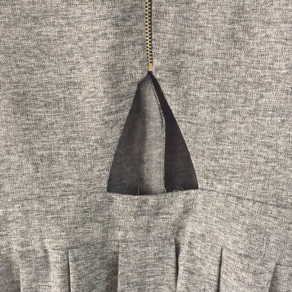 Zara Gray Front Button Down Sleeveless Mini Dress - Picture 6 of 12